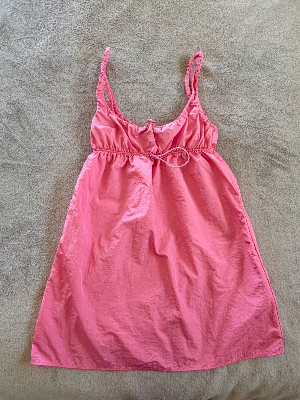 Zara Pink Nylon Sleeveless Dress Size S